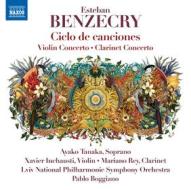 Ciclo de canciones, violin concerto, clarinet concerto