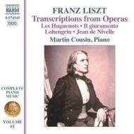 Complete piano music, vol. 61 transcriptions from operas les huguenots ...