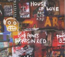 She paints words in red