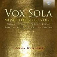Vox sola - musica per voce sola
