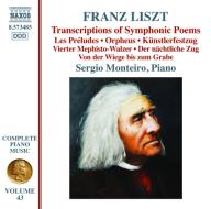 Opere per pianoforte (integrale), vol.43: trascrizioni dei poemi sinfonici