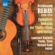 Sonatas for violin and guitar, sonata for viola and guitar