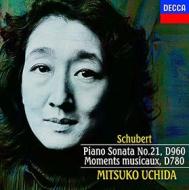 ''schubert: piano sonata no.21, moments musicaux'' (shm-cd/reissued:uccd-50063)