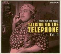 Talking on the telephone