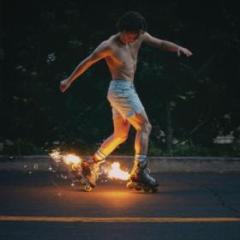 Fireworks & rollerblades