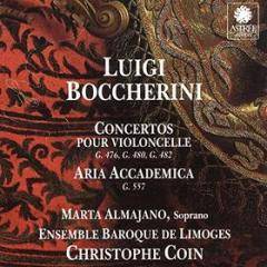 Concertos pour violoncelle / aria accademica (ensemble baroque de limoges feat. conductor & cello: christophe coin, soprano: marta almajano)