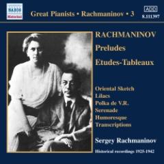 Rachmaninov solo piano recordings, vol.3