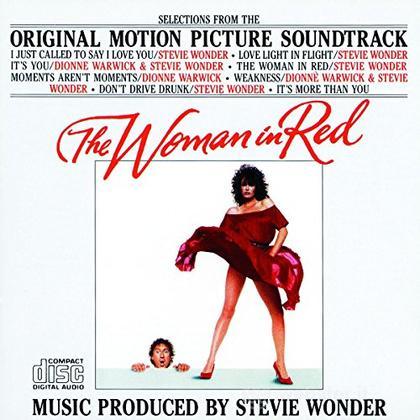 The woman in red