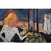 Edward Munch - Dance on the shore (The Linde Frieze) - Poster vintage originale anno 2000