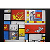 Pablo Echaurren - Krazy Mondrian - Poster vintage originale anno 1996