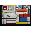 Pablo Echaurren - Krazy Mondrian - Poster vintage originale anno 1996