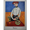 Henri Matisse - Fanciulla con tulipani 1910 - Poster vintage originale anno 1999