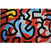 Keith Haring - Senza titolo 1987 - Poster vintage originale anno 1998