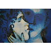 Marc Chagall - Gli amanti azzurri 1905 - Poster vintage originale anno 1999