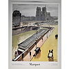 Albert Marquet - Giorno piovoso a Parigi. La cattedrale di Notre-Dame - Poster vintage originale anno 1999