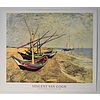 Vincent Van Gogh - Fishings boats on the beach at Saintes Maries de la mer 1888 - Poster vintage originale anno 1996