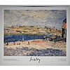 Alfred Sisley - La riva del fiume a Saint Mammes 1884 - Poster vintage originale anno 1999