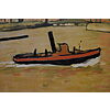 Albert Marquet - Il porto di Amburgo 1909 - Poster vintage originale anno 1999