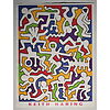 Keith Haring - Senza titolo (Palladium backdrop) 1985 - Poster vintage originale anno 1998