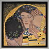 Gustav Klimt - Il bacio (particolare) - Poster vintage originale anno 1994