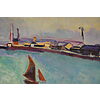 Raoul Dufy - La baie du Havre 1908 - Poster vintage originale anno 1999