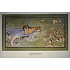 Umberto Boccioni - Automobile e caccia alla volpe 1904 - Poster vintage originale anno 1998