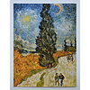 Vincent Van Gogh - Road with cypress and star 1890 - Poster vintage originale anno 1996