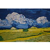 Vincent Van Gogh - Campo di grano sotto un cielo nuvoloso 1890 - Poster vintage originale anno 1996