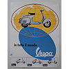 50° Anniversario Vespa - Designer Erberto Carboni - Poster vintage originale anno 1996
