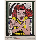 Roy Lichtenstein - Ragazza alla finestra. Riflessi - Poster vintage originale anno 1999