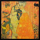 Gustav Klimt - Le amiche - Poster vintage originale anno 1992