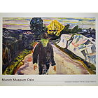 Edward Munch - The murderer - Poster vintage originale anno 2000