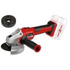 Einhell Smerigliatrice angolare a batteria AXXIO 18/125 Q Li-Solo Power X-Change (18 V, 125 mm diametro disco, 33 mm profondit? taglio, Brushless, Quick-Fix-Nut, senza disco, senza batteria) (AZ)