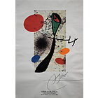 Joan Mirò - Opera grafica - Poster vintage originale anno 1984