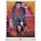 Marc Chagall - L'ebreo rosso - Poster vintage originale anno 1999