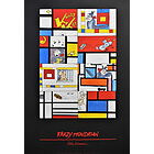 Pablo Echaurren - Krazy Mondrian - Poster vintage originale anno 1996