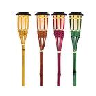 Torcia Led Solare In Bamboo 54cm Colori Assortiti