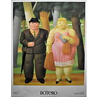 Fernando Botero - Una coppia - Poster vintage originale anno 1999