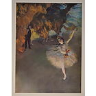 Edgar Degas - Ballerina sulla scena 1878 - Poster vintage originale anno 1996