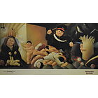 Fernando Botero - Massacro degli innocenti (dettaglio) 1967 - Poster vintage originale anno 1991 Galleria Brusberg Berlino 16/03/91 11/05/91