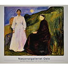 Edward Munch - Mother and Daughter 1897 - Poster vintage originale anno 2000