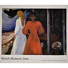 Edward Munch - Red and white 1894 - Poster vintage originale anno 2000