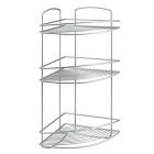 Metaltex serie Onda - Mensola angolare 3 ripiani per bagno - (460203) (AZ)