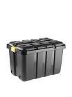 Tontarelli BoxOne Porta-Attrezzi, 140 L, 79 x 52 x h 52 cm, Nero/Ambra (AZ)