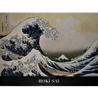 Katsushika Hokusai - La grande onda presso la costa di Kanagawa - Poster vintage originale anno 1999