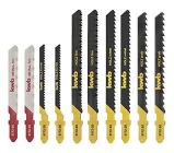 kwb 617220 Lame per seghetto alternativo T S-20 /single-cam shank, set universale per metalli non ferrosi e legno, 10 pezzi (AZ)