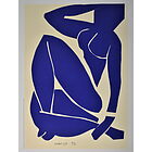 Henri Matisse - Nudo blu III 1952 - Poster vintage originale anno 2002