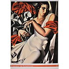 Tamara De Lempicka - Ritratto di madame Ira Perrot 1930 - Poster vintage originale anno 2004