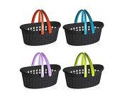 Giostyle Cesta Ovale Antracite, 22,5 L, Love (AZ)