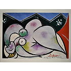 Pablo Picasso - Nudo di donna giacente 1932 - Poster vintage originale anno 2007
